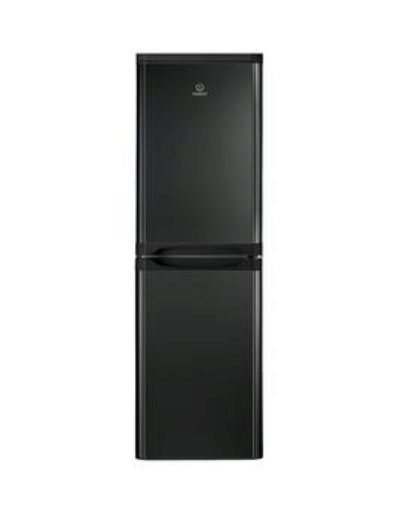 Indesit Caa55K 55Cm Fridge Freezer - Black Indesit Caa55K 55Cm Fridge Freezer - Black